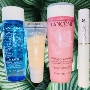 4 Piece Lancôme Bundle w/ BI-FACIL, TONIQUE CONFORT TONER, JUICY TUBE & CILS XL!